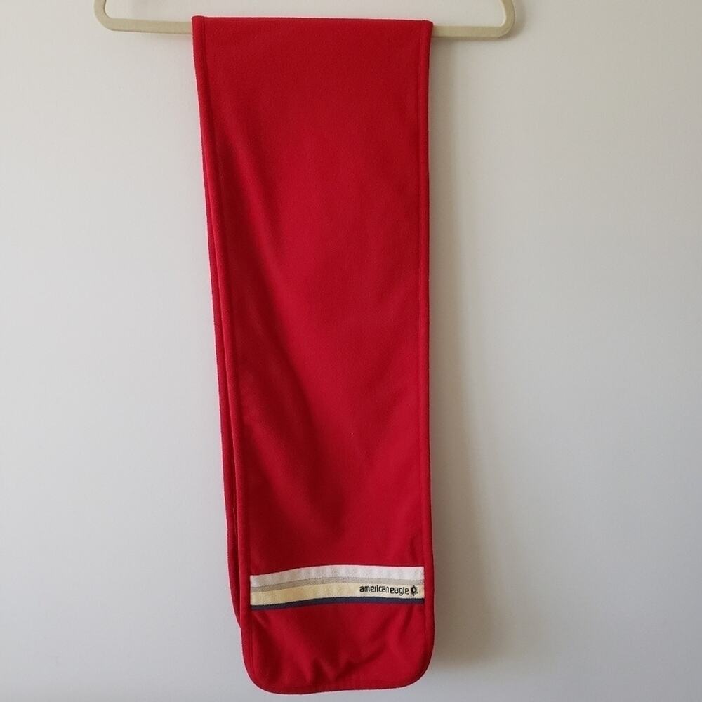 American Eagle Red Fleece One Size Fits All Scarf